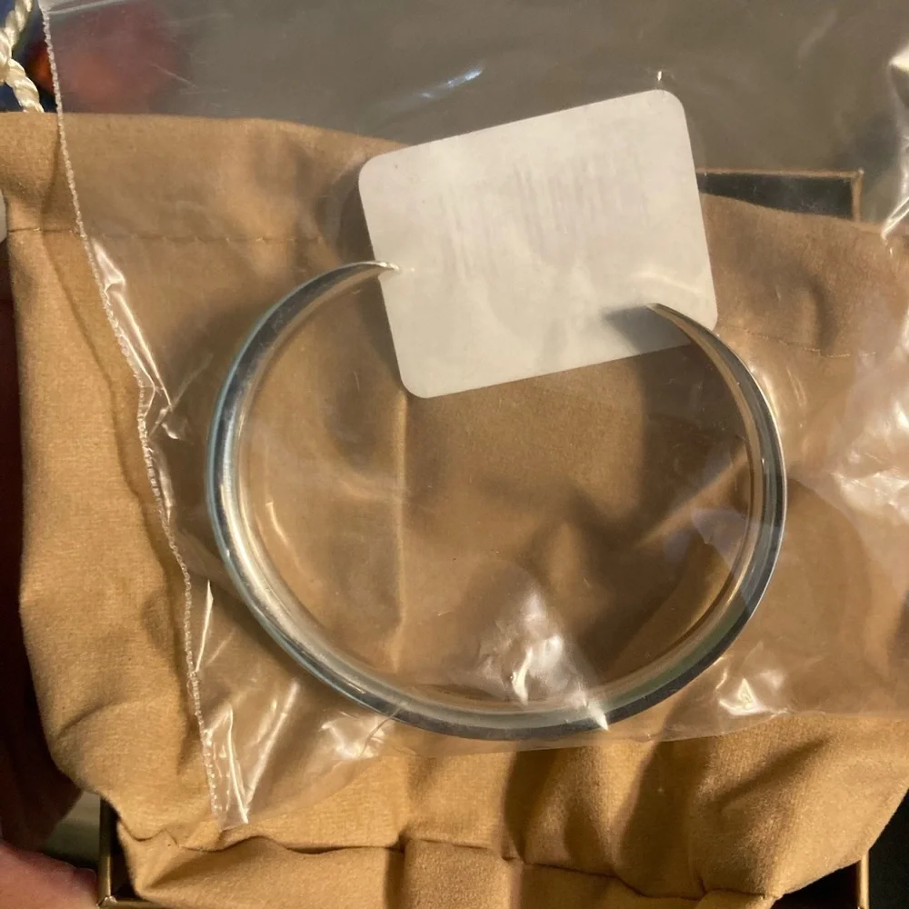 Sterling Silver .925 Concave Cuff Bracelet  14.0g NIB